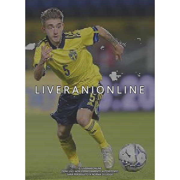 UEFA - Qualificazioni Europee Under 21 del gruppo 1 ITALIA Under21 - SVEZIA Under21 18/11/2020 - nella foto: Anton Kralj (Sweden) ©Claudio Zamagni/Agenzia Aldo Liverani Anton Kralj (Sweden)during UEFA European Qualifiers group 1 match between Italy under 21 and Sweden under 21at Garibaldi Stadium on November 18 2020 photo credit by Claudio Zamagni/Aldo Liverani Photo Agency/AG. ALDO LIVERANI SAS