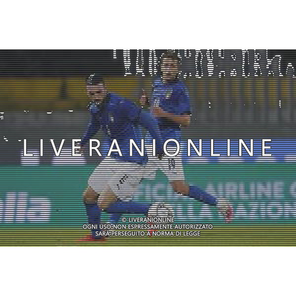 UEFA - Qualificazioni Europee Under 21 del gruppo 1 ITALIA Under21 - SVEZIA Under21 18/11/2020 - nella foto: Cuomo Giuseppe (Italia) Carnesecchi Marco(Italia) ©Claudio Zamagni/Agenzia Aldo Liverani Cuomo Giuseppe (Italia) Carnesecchi Marco(Italia) during UEFA European Qualifiers group 1 match between Italy under 21 and Sweden under 21at Garibaldi Stadium on November 18 2020 photo credit by Claudio Zamagni/Aldo Liverani Photo Agency/AG. ALDO LIVERANI SAS
