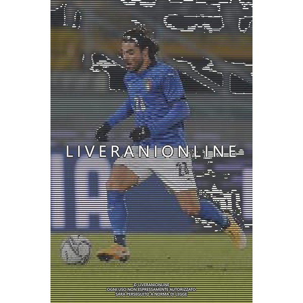 UEFA - Qualificazioni Europee Under 21 del gruppo 1 ITALIA Under21 - SVEZIA Under21 18/11/2020 - nella foto: Sottil Riccardo (Italia) ©Claudio Zamagni/Agenzia Aldo Liverani Sottil Riccardo (Italia) during UEFA European Qualifiers group 1 match between Italy under 21 and Sweden under 21at Garibaldi Stadium on November 18 2020 photo credit by Claudio Zamagni/Aldo Liverani Photo Agency/AG. ALDO LIVERANI SAS