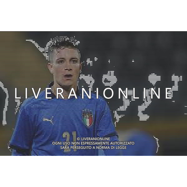 UEFA - Qualificazioni Europee Under 21 del gruppo 1 ITALIA Under21 - SVEZIA Under21 18/11/2020 - nella foto: Raspadori Giacomo (Italia) ©Claudio Zamagni/Agenzia Aldo Liverani Raspadori Giacomo (Italia) during UEFA European Qualifiers group 1 match between Italy under 21 and Sweden under 21at Garibaldi Stadium on November 18 2020 photo credit by Claudio Zamagni/Aldo Liverani Photo Agency/AG. ALDO LIVERANI SAS