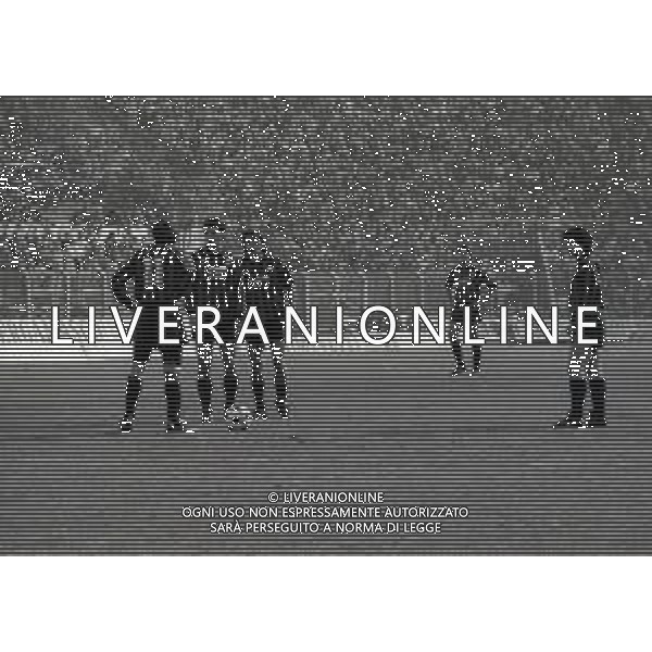 20-03-1988 BERGAMO CAMPIONATO DI CALCIO SERIE B ATALANTA LECCE 0-0 NELLA FOTOELIGIO NICOLINI-IVANO BONETTI-DANIELE FORTUNATO AG ALDO LIVERANI SAS