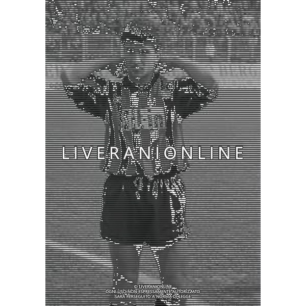 20-03-1988 BERGAMO CAMPIONATO DI CALCIO SERIE B ATALANTA LECCE 0-0 NELLA FOTO VALETR BONACINA AG ALDO LIVERANI SAS