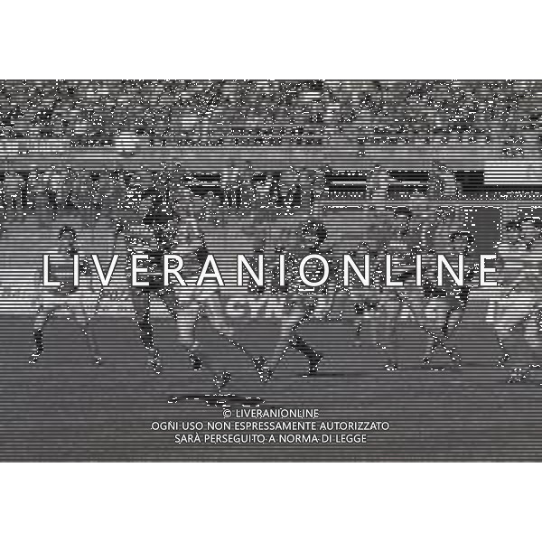 14-04-1985 VARESE CAMPIONATO DI CALCIO SERIE B VARESE TRIESTINA 1-1 NELLA FOTO AZIONE DI GIOCO AG ALDO LIVERANI SAS