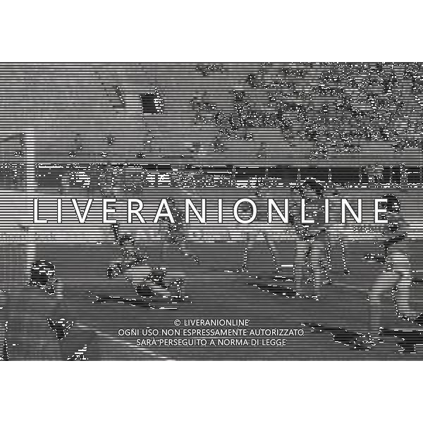 14-04-1985 VARESE CAMPIONATO DI CALCIO SERIE B VARESE TRIESTINA 1-1 NELLA FOTO AZIONE DI GIOCO AG ALDO LIVERANI SAS
