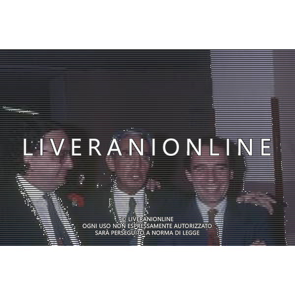 WALTER CHIARI, attore italiano - RETROSPETTIVA Nella foto nel 1987 con Paolo Pillitteri e gianni de michelis ©Archivio Giovanni Liverani/AG. ALDO LIVERANI SAS