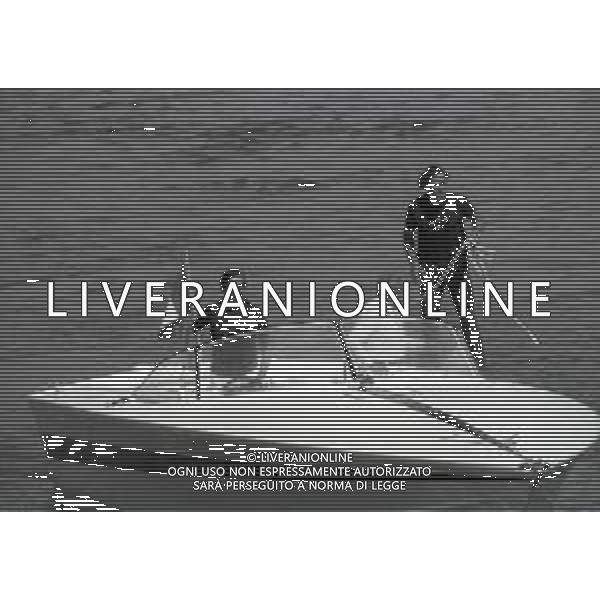 RETROSPETTIVA UMBERTO AGNELLI INDUSTRIALE NELLA FOTO UMBERTO AGNELLI A PORTO ROTONDO NELL\'ANNO 1973 AG ALDO LIVERANI SAS
