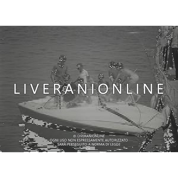 RETROSPETTIVA UMBERTO AGNELLI INDUSTRIALE NELLA FOTO UMBERTO AGNELLI A PORTO ROTONDO NELL\'ANNO 1974 AG ALDO LIVERANI SAS