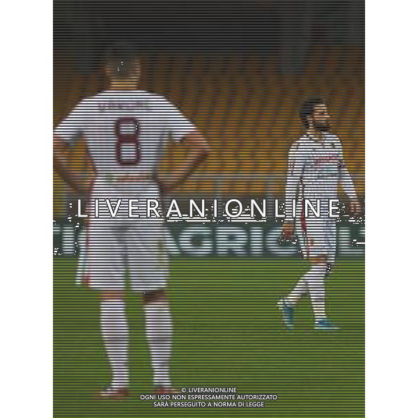 LECCE - REGGIANA CAMPIONATO CALCIO SERIE BKT 21.11.2020 NELLA FOTO DELUSIONE FINE GARA © AGENZIA ALDO LIVERANI SAS
