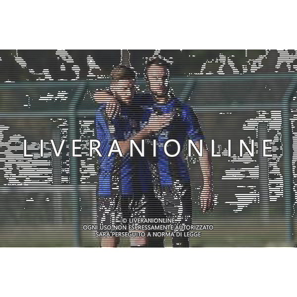 Francesco Galuppini (Renate) SX e Davide Guglielmotti (Renate) DX esultano dopo il gol dell’1 a 0 Renate vs Alessandria Campionato Serie C - 12a giornata Meda (MB) 21-11-2020 Stadio Citta’ di Meda foto Roberto Garavaglia/ag.Aldo Liverani sas / AGENZIA ALDO LIVERANI SAS