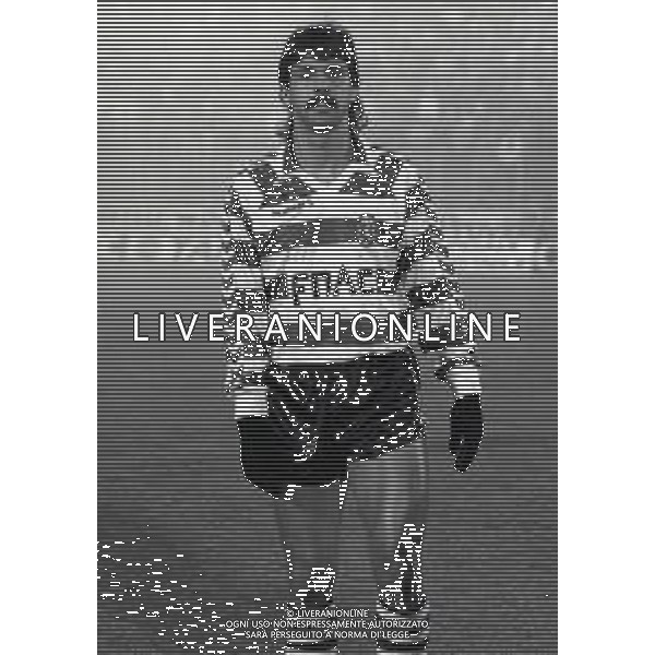 02-03-1988 BERGAMO COPPA DELLE COPPE ATALANTA SPORTING LISBONA 2-0 NELLA FOTO AZIONE DI GIOCO AG ALDO LIVERANI SAS