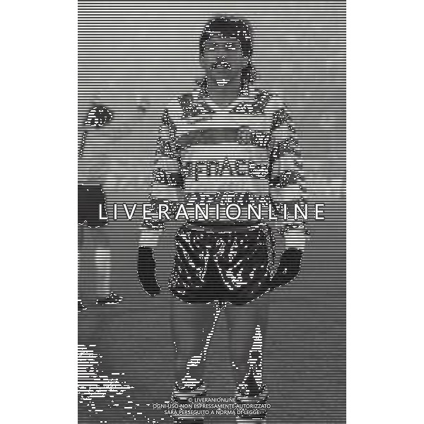 02-03-1988 BERGAMO COPPA DELLE COPPE ATALANTA SPORTING LISBONA 2-0 NELLA FOTO AZIONE DI GIOCO AG ALDO LIVERANI SAS
