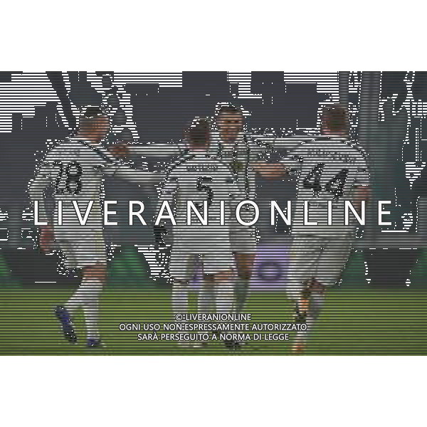 ©Falzone/Agenzia Aldo Liverani Torino 21.11.2020 Stadio Allianz Stadium Juventus vs Cagliari Stagione Sportiva Serie A Tim 2020-2021 Nella foto : ESULTANZA PRIMO GOL DI CRISTIANO RONALDO ©Falzone / AGENZIA ALDO LIVERANI SAS
