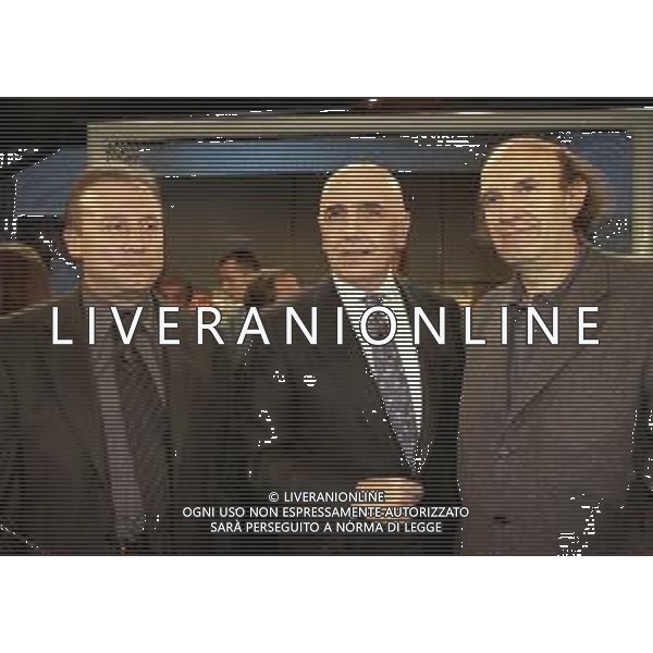 1999 MILANO CENTENARIO AC MILAN ALLA TELEVISIONE TELELOMBARDIA NELLA FOTO ADRIANO GALLIANI-ALBERTO ZACCHERONI E STEFANO ZECCHI AG ALDO LIVERANI SAS