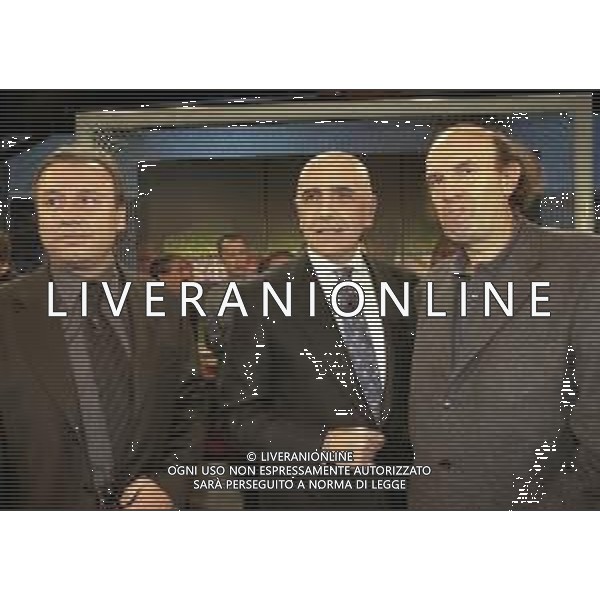 1999 MILANO CENTENARIO AC MILAN ALLA TELEVISIONE TELELOMBARDIA NELLA FOTO ADRIANO GALLIANI-ALBERTO ZACCHERONI E STEFANO ZECCHI AG ALDO LIVERANI SAS