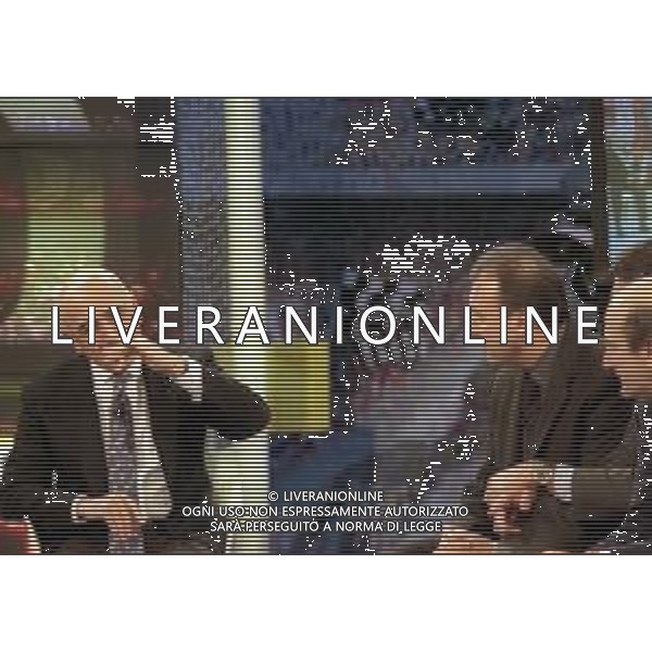 1999 MILANO CENTENARIO AC MILAN ALLA TELEVISIONE TELELOMBARDIA NELLA FOTO ADRIANO GALLIANI-ALBERTO ZACCHERONI AG ALDO LIVERANI SAS