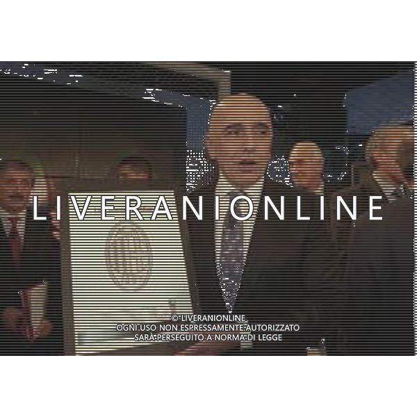 1999 MILANO CENTENARIO AC MILAN ALLA TELEVISIONE TELELOMBARDIA NELLA FOTO ADRIANO GALLIANI AG ALDO LIVERANI SAS