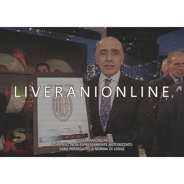 1999 MILANO CENTENARIO AC MILAN ALLA TELEVISIONE TELELOMBARDIA NELLA FOTO ADRIANO GALLIANI AG ALDO LIVERANI SAS