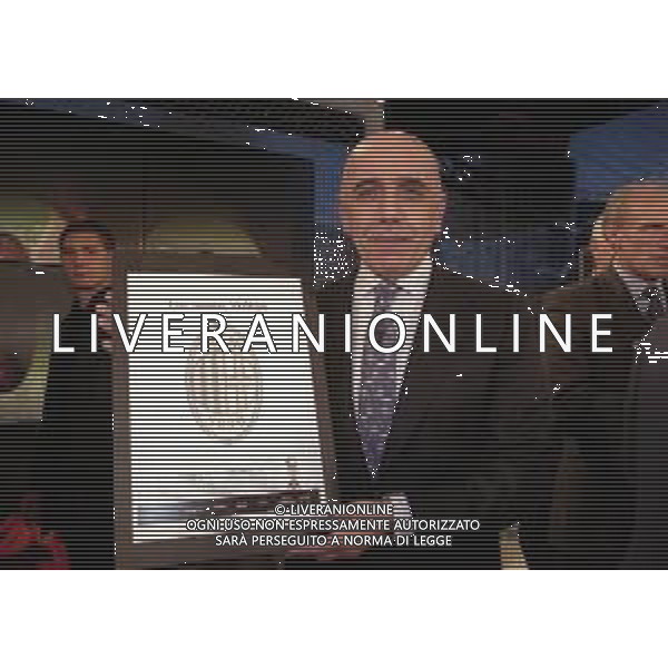 1999 MILANO CENTENARIO AC MILAN ALLA TELEVISIONE TELELOMBARDIA NELLA FOTO ADRIANO GALLIANI AG ALDO LIVERANI SAS