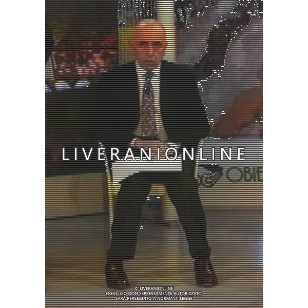 1999 MILANO CENTENARIO AC MILAN ALLA TELEVISIONE TELELOMBARDIA NELLA FOTO ADRIANO GALLIANI AG ALDO LIVERANI SAS