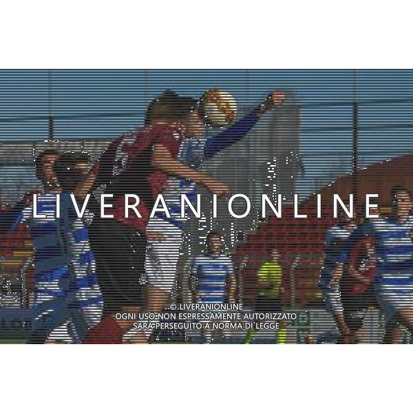 Pontedera vs Pro Patria - Campionato di Calcio Serie C - Lega Pro 2020/2021, 22 novembre 2020 Pontedera (PI), Italia Nella foto: Giacomo Risaliti (Pontedera) colpisce di testa @LM/Fabio Fagiolini AG ALDO LIVERANI SAS