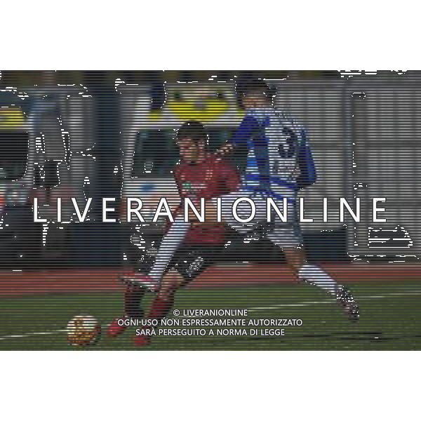 Pontedera vs Pro Patria - Campionato di Calcio Serie C - Lega Pro 2020/2021, 22 novembre 2020 Pontedera (PI), Italia Nella foto: Gianluca Barba (Pontedera) e Leonardo Galli (Pro Patria) @LM/Fabio Fagiolini AG ALDO LIVERANI SAS