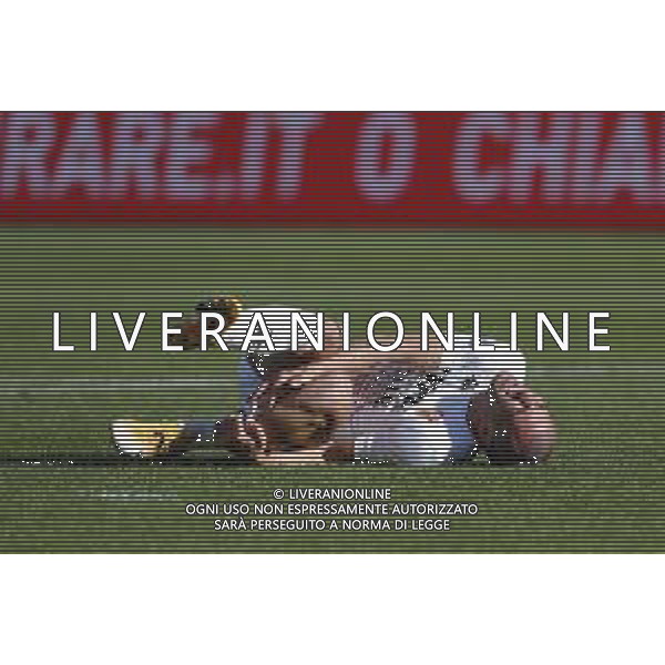 Fiorentina - Benevento Campionato di Calcio Serie A TIM 22/11/2020 nella foto: Moncini Gabriele(Benevento Calcio) a terra infortunato ©Claudio Zamagni/Agenzia Aldo Liverani during Italian Serie A soccer match between FIORENTINA and BENEVENTO at Artemio Franchi Stadium on November 22 2020 in Florence. photo credit by Claudio Zamagni/Aldo Liverani Photo Agency/AGENZIA ALDO LIVERANI SAS