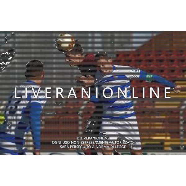 Pontedera vs Pro Patria - Campionato di Calcio Serie C - Lega Pro 2020/2021, 22 novembre 2020 Stadio Comunale &#34;Ettore Mannucci&#34;, Pontedera (PI), Italia Nella foto: Andrea Magrassi (Pontedera) su Giovanni Fietta (Pro Patria) @LM/Fabio Fagiolini AG ALDO LIVERANI SAS