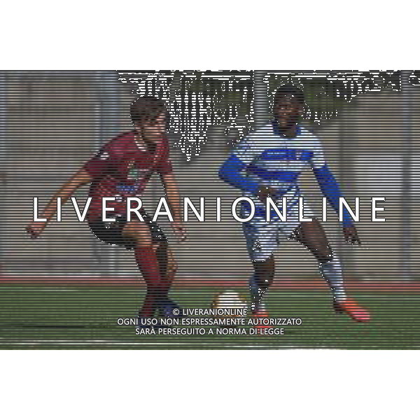 Pontedera vs Pro Patria - Campionato di Calcio Serie C - Lega Pro 2020/2021, 22 novembre 2020 Stadio Comunale &#34;Ettore Mannucci&#34;, Pontedera (PI), Italia Nella foto: Giacomo Risaliti (Pontedera) e Emmanuel Latte Lath (Pro Patria) @LM/Fabio Fagiolini AG ALDO LIVERANI SAS