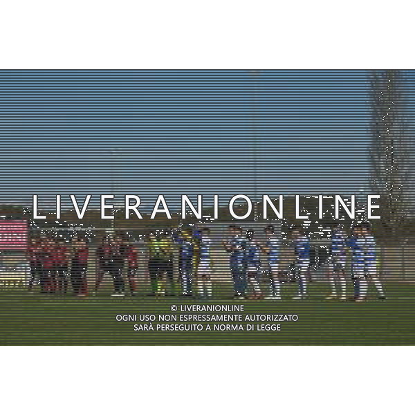 Pontedera vs Pro Patria - Campionato di Calcio Serie C - Lega Pro 2020/2021, 22 novembre 2020 Stadio Comunale &#34;Ettore Mannucci&#34;, Pontedera (PI), Italia Nella foto: Le squadre @LM/Fabio Fagiolini AG ALDO LIVERANI SAS