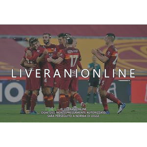 Roma vs Parma Campionato Serie A TIM - 8 giornata Stadio Olimpico - Roma 22-11-2020 nella foto Esultanza Mkhitaryan dopo il gol ©Federico Gaetano/AGENZIA ALDO LIVERANI SAS