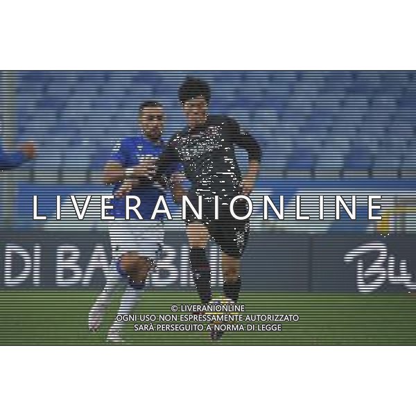 Sampdoria vs Bologna - Italian football Serie A match 2020/2021, 22 November 2020 Luigi Ferraris stadium, Genova, Italy Photo showing: FABIO QUAGLIARELLA (Sampdoria), Takehiro Tomiyasu (Bologna) @LM/Danilo Vigo/AGENZIA ALDO LIVERANI SAS