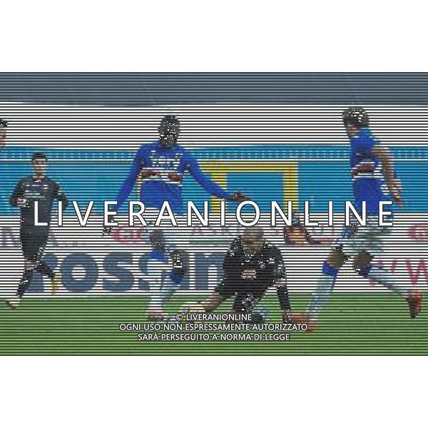 Sampdoria vs Bologna - Italian football Serie A match 2020/2021, 22 November 2020 Luigi Ferraris stadium, Genova, Italy Photo showing: OMAR COLLEY (Sampdoria), Rodrigo Palacio (Bologna), BARTOSZ BERESZYNSKI (Sampdoria) @LM/Danilo Vigo/AGENZIA ALDO LIVERANI SAS