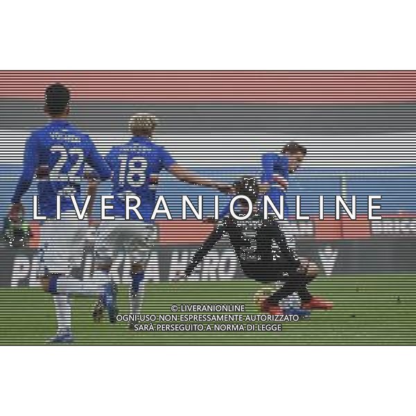 Sampdoria vs Bologna - Italian football Serie A match 2020/2021, 22 November 2020 Luigi Ferraris stadium, Genova, Italy Photo showing: Aaron Hickey (Bologna), ADRIEN SILVA (Sampdoria) @LM/Danilo Vigo/AGENZIA ALDO LIVERANI SAS
