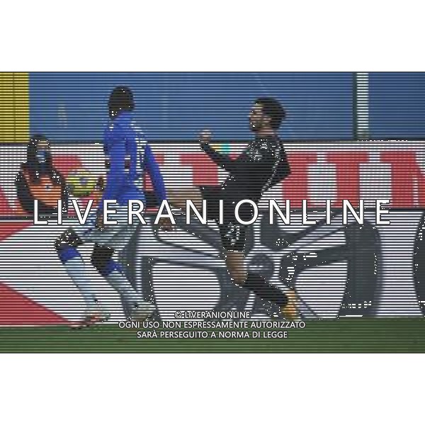Sampdoria vs Bologna - Italian football Serie A match 2020/2021, 22 November 2020 Luigi Ferraris stadium, Genova, Italy Photo showing: OMAR COLLEY (Sampdoria), Roberto Soriano (Bologna) @LM/Danilo Vigo/AGENZIA ALDO LIVERANI SAS
