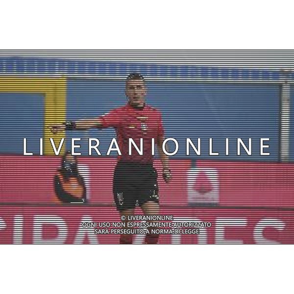 Sampdoria vs Bologna - Italian football Serie A match 2020/2021, 22 November 2020 Luigi Ferraris stadium, Genova, Italy Photo showing: The Referee of the match Livio Marinelli @LM/Danilo Vigo/AGENZIA ALDO LIVERANI SAS