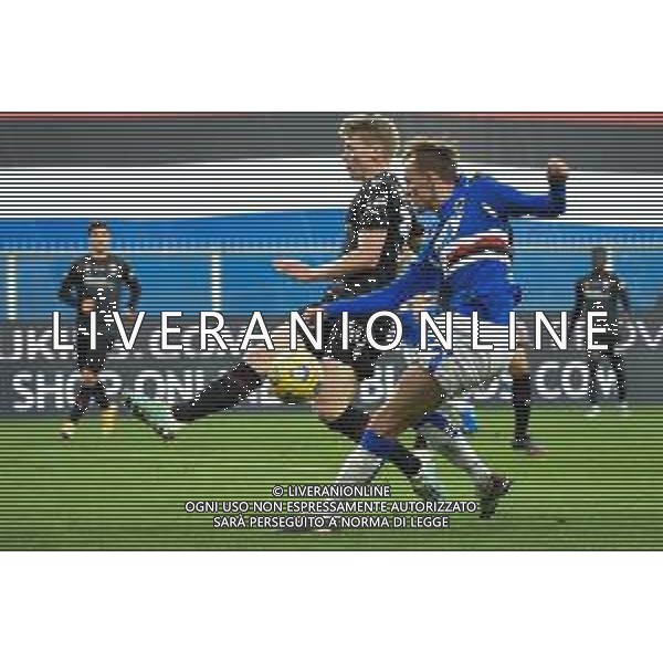 Sampdoria vs Bologna - Italian football Serie A match 2020/2021, 22 November 2020 Luigi Ferraris stadium, Genova, Italy Photo showing: Jerdy Schouten (Bologna) , MIKKEL DAMSGAARD (Sampdoria) @LM/Danilo Vigo AG ALDO LIVERANI SAS