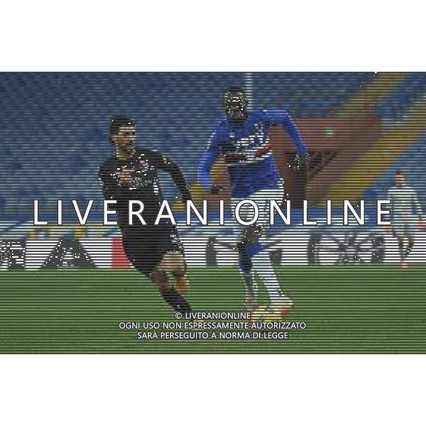 Sampdoria vs Bologna - Italian football Serie A match 2020/2021, 22 November 2020 Luigi Ferraris stadium, Genova, Italy Photo showing: Roberto Soriano (Bologna), OMAR COLLEY (Sampdoria) @LM/Danilo Vigo AG ALDO LIVERANI SAS