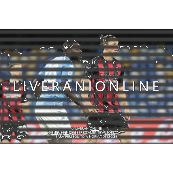 NAPOLI - MILAN CAMPIONATO CALCIO SERIE A TIM 22.11.2020 NELLA FOTO ZLATAN IBRAHIMOVC, KALIDOU KOULIBALY ©MOSCA/AGENZIA ALDO LIVERANI SAS