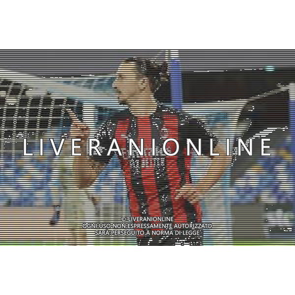 NAPOLI - MILAN CAMPIONATO CALCIO SERIE A TIM 22.11.2020 NELLA FOTO ESULTANZA DOPO IL GOL DI ZLATAN IBRAHIMOVC ©MOSCA/AGENZIA ALDO LIVERANI SAS