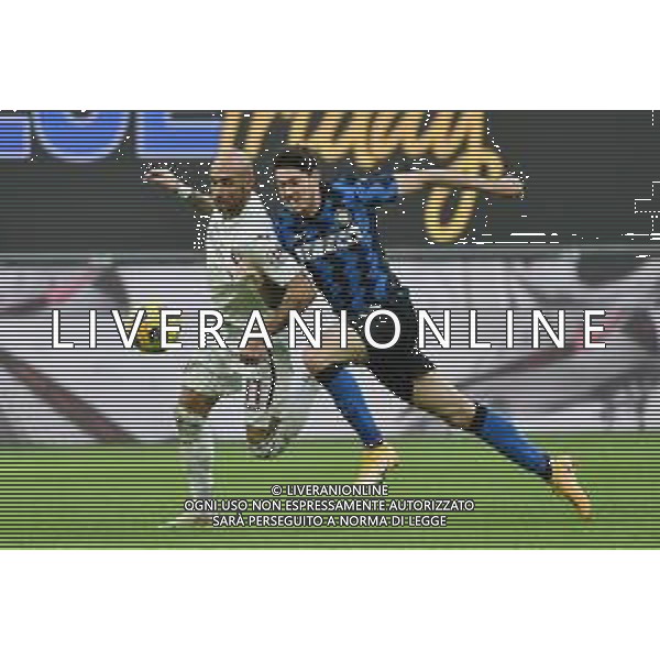 Simone Zaza (Torino) SX e Alessandro Bastoni (Inter) DX Inter vs Torino Campionato Serie A TIM - 8a giornata Milano 22-11-2020 Stadio Giuseppe Meazza - San Siro foto Roberto Garavaglia/ag.Aldo Liverani sas
