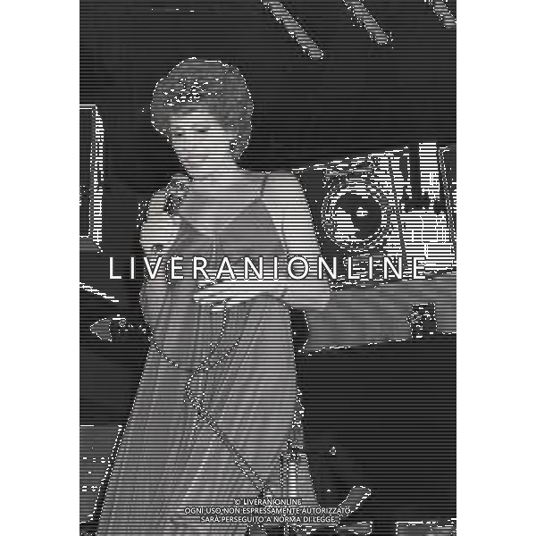 RETROSPETTIVA ORNELLA VANONI CANTANTE NELLA FOTO ORNELLA VANONI A MANTOVA NELL\'ANNO 1980 AG ALDO LIVERANI SAS  