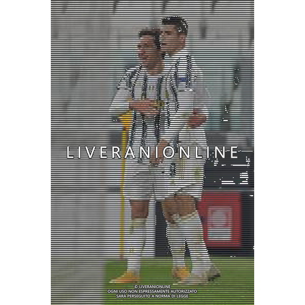 ©Falzone/Agenzia Aldo Liverani Torino 24.11.2020 Stadio Allianz Stadium Juventus vs Ferencvárosi TC Champions League 2020/2021 Gruppo G Giornata 4 di 6 Nella foto : Esultanza dopo gol di alvaro Morata con enrico chiesa ©Falzone/AGENZIA ALDO LIVERANI SAS