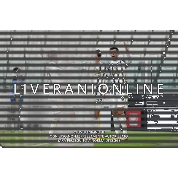 ©Falzone/Agenzia Aldo Liverani Torino 24.11.2020 Stadio Allianz Stadium Juventus vs Ferencvárosi TC Champions League 2020/2021 Gruppo G Giornata 4 di 6 Nella foto : Esultanza gol di alvaro Morata ©Falzone/AGENZIA ALDO LIVERANI SAS