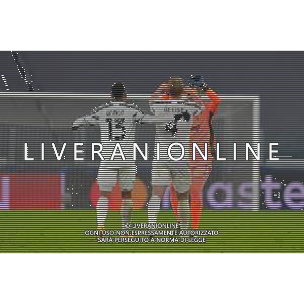 ©Falzone/Agenzia Aldo Liverani Torino 24.11.2020 Stadio Allianz Stadium Juventus vs Ferencvárosi TC Champions League 2020/2021 Gruppo G Giornata 4 di 6 Nella foto : Esultanze finali ©Falzone/AGENZIA ALDO LIVERANI SAS