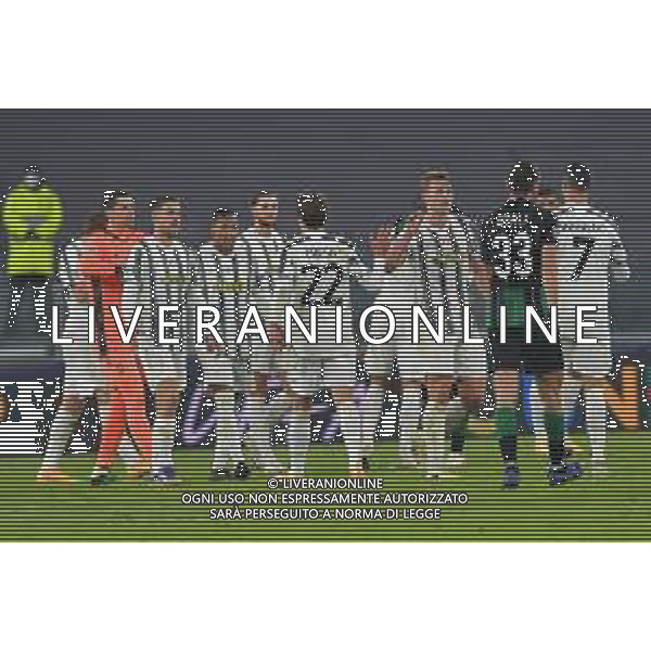 ©Falzone/Agenzia Aldo Liverani Torino 24.11.2020 Stadio Allianz Stadium Juventus vs Ferencvárosi TC Champions League 2020/2021 Gruppo G Giornata 4 di 6 Nella foto : Esultanze finali ©Falzone/AGENZIA ALDO LIVERANI SAS