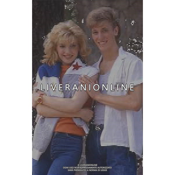 LORELLA CUCCARINI, ballerina e conduttrice italiana. Nella foto con Kirk Offerle primo ballerino di \'Fantastico7\' nel 1986 ©ARCHIVIO/AGENZIA ALDO LIVERANI SAS