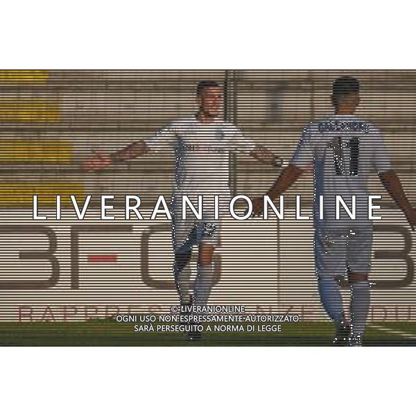 Lucchese vs Albinoleffe - Campionato di Calcio Serie C - Lega Pro 2020/2021, 25 novembre 2020 Lucca, Italia Nella foto: Jacopo Manconi (Albinoleffe) festeggia la tripletta @LM/Fabio Fagiolini AG ALDO LIVERANI SAS