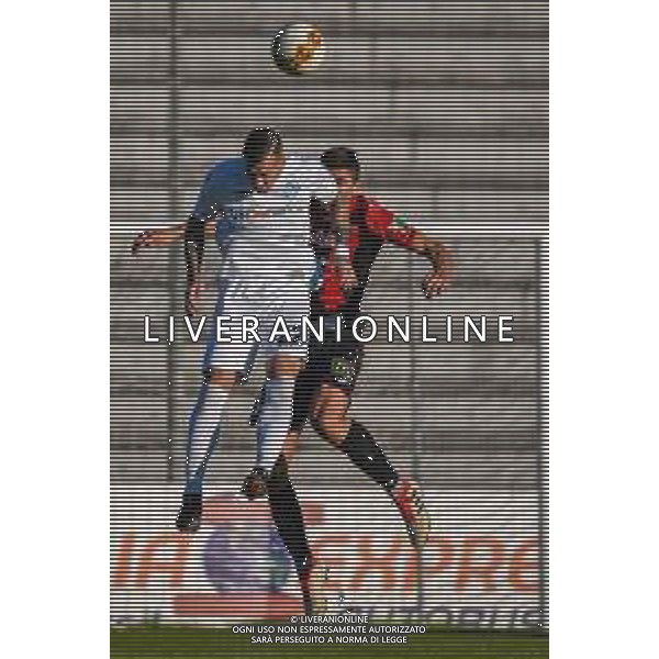 Lucchese vs Albinoleffe - Campionato di Calcio Serie C - Lega Pro 2020/2021, 25 novembre 2020 Lucca, Italia Nella foto: Jacopo Manconi (Albinoleffe) di testa @LM/Fabio Fagiolini AG ALDO LIVERANI SAS