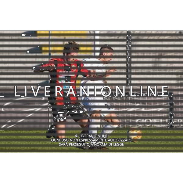 Lucchese vs Albinoleffe - Campionato di Calcio Serie C - Lega Pro 2020/2021, 25 novembre 2020 Lucca, Italia Nella foto: Daniele Solcia (Lucchese) falloso su Jacopo Manconi (Albinoleffe) @LM/Fabio Fagiolini AG ALDO LIVERANI SAS