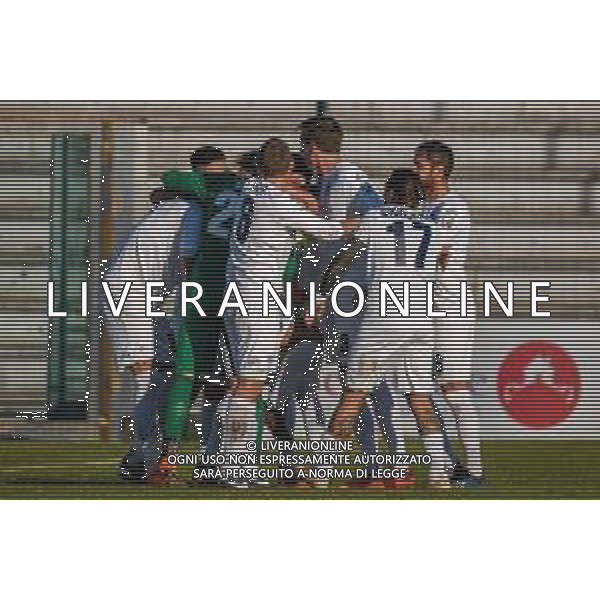 Lucchese vs Albinoleffe - Campionato di Calcio Serie C - Lega Pro 2020/2021, 25 novembre 2020 Lucca, Italia Nella foto: Esultanza Albinoleffe per il gol di Jacopo Manconi (Albinoleffe) @LM/Fabio Fagiolini AG ALDO LIVERANI SAS